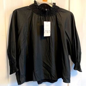 Zara 3/4 black top-NWT